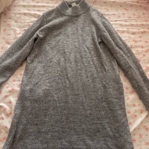 Long side split knit sweater